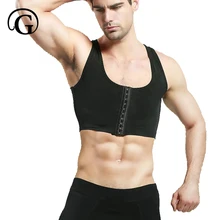 Männlichen control brust Bh Gynecomastia Brust Former Weste tops Sexy Männer Körperhaltung Korrektor Kompression Shirt Korsett Großhandel