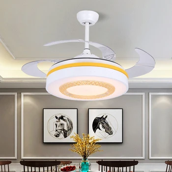 

LED Retro Ceiling Fan Light Modern Minimalist Ceiling Fans with Lights Three-color Dimming Ceiling Fans with Lights