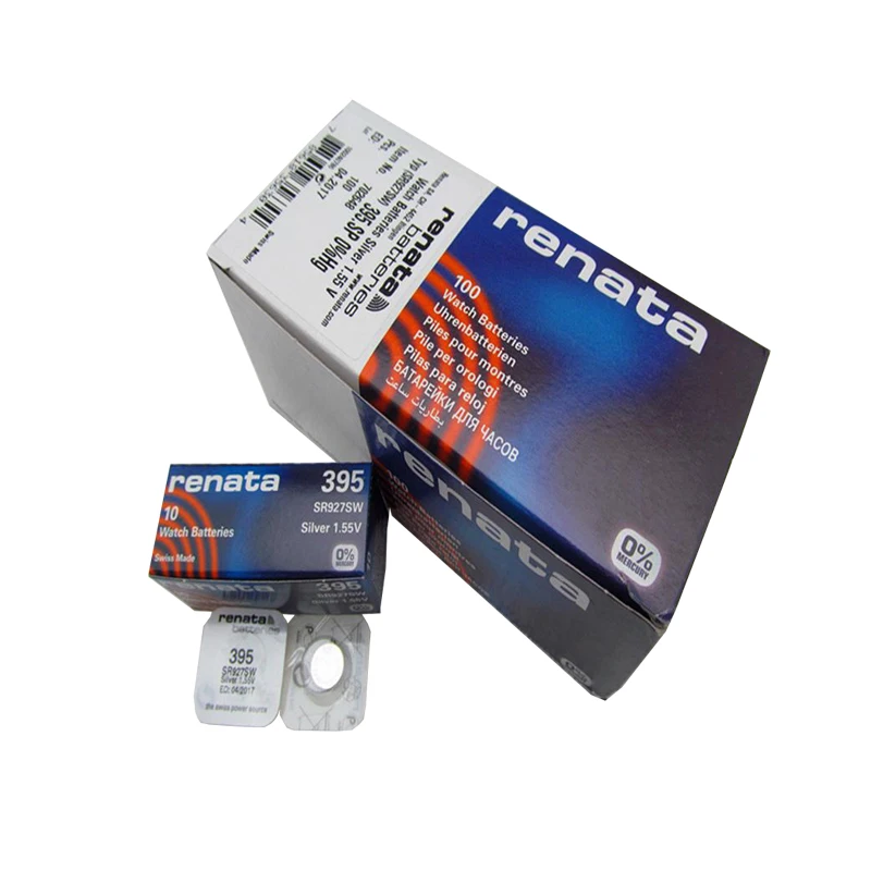 10 шт./лот часы RENATA с оксидом серебра 395 SR927SW 927 1 55 в батарея Renata Прямая поставка|renata
