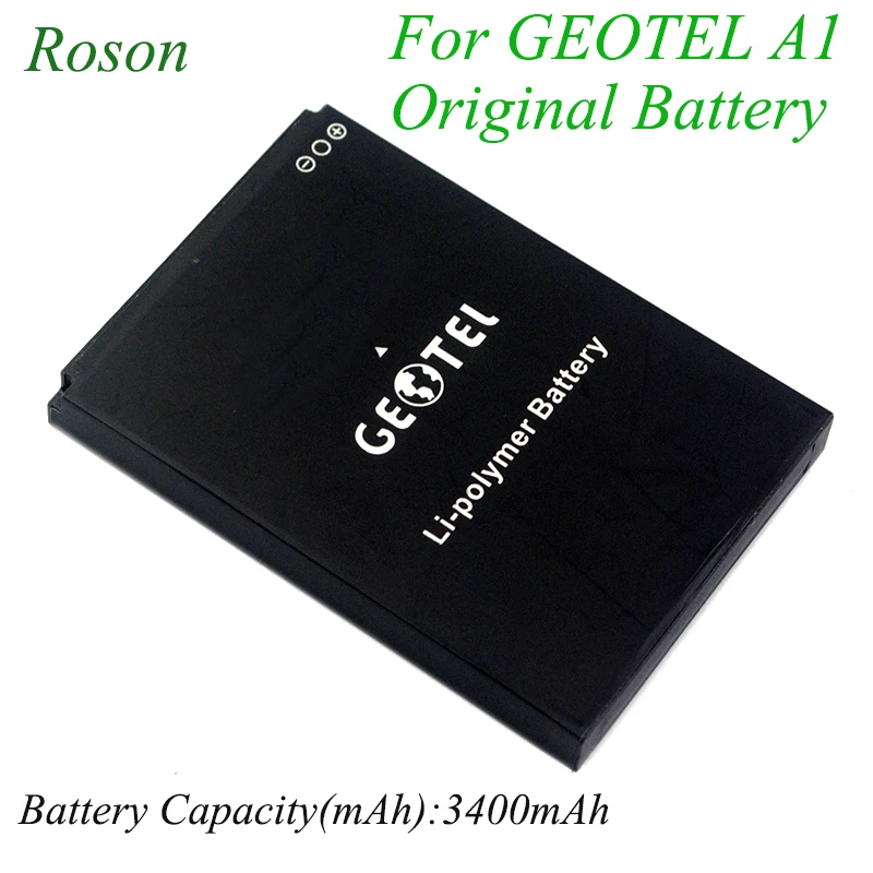 Roson батарея мобильного телефона для GEOTEL A1, 3400mAh Новые резервные батареи Замена для GEOTEL A1 смарт-телефон литий-ионная батарея