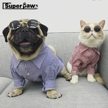 Футболка для собак, летняя одежда для маленьких средних щенков, одежда для собак, пальто, жилет с котом шнауцером, костюмы, французский Бульдог-Мопс BNC02
