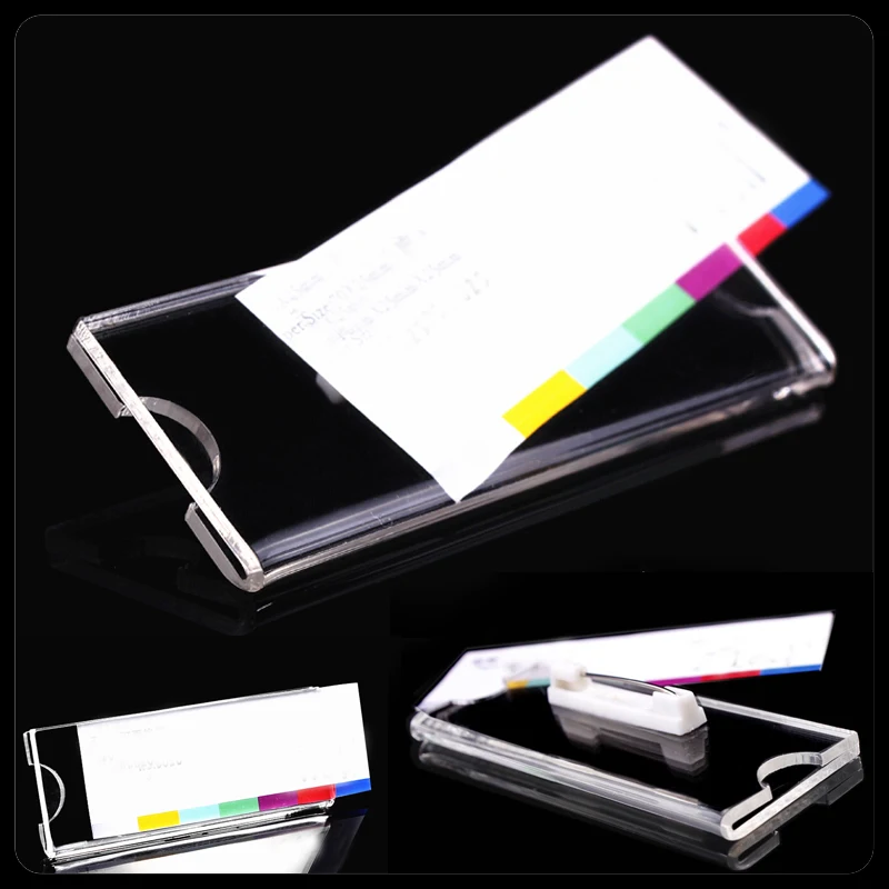 

20 Pieces/Lot 50x20mm Card ID Holders name badge work employee card pin brooch business display office supply company Factory