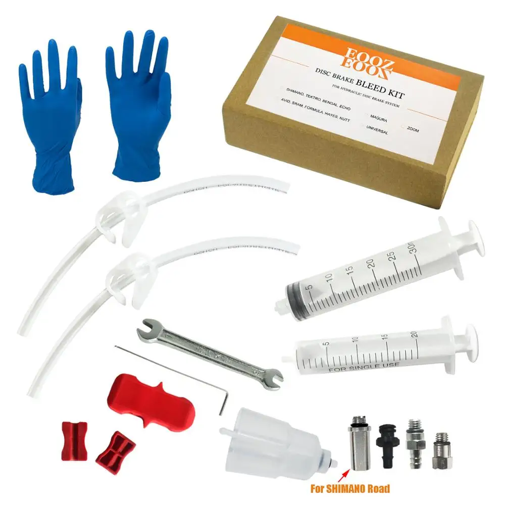 EOOZ Kit de purga de freno hidráulico para SHIMANO MTB y sistema de freno de carretera TEKTRO Magura con embudo de aceite