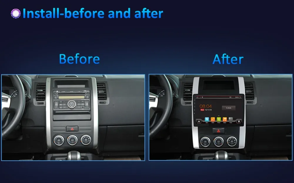 Discount Bosion PX6 4G+64G 10.1 inch car radio gps navigation Anfroid 9.0 For Nissan X-Trail XTrail X Trail T32 T31 Qashqai with SWC BT 1