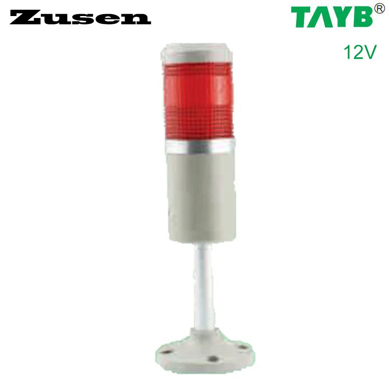 Zusen 50 мм TB50-1T-D 12V 24V 110V 220V красного цвета always on светильник светодиодный сигнальный