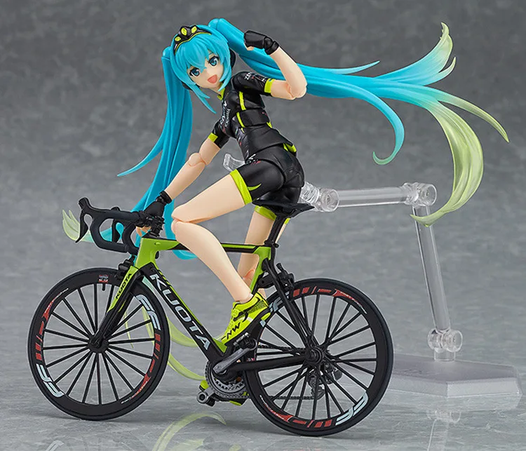 14 سنتيمتر الشكل العمل منتديات VOCALOID هاتسون ميكو Figma 307 فريق UKYO دعم فير الدراجات الدراجة نموذج جمع الرياضة فتاة دمية