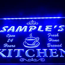 DZ004-для персонализированного названия мама Кухня Бар светодиодный неоновый свет знак