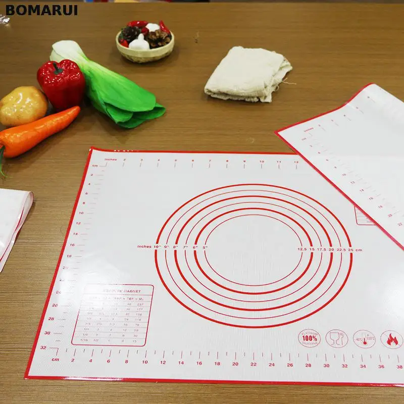 

Silicone Baking Mats Sheet Pizza Dough Non-Stick Maker Holder Pastry Kitchen Gadgets Cooking Tools Utensils Bakeware Accessories