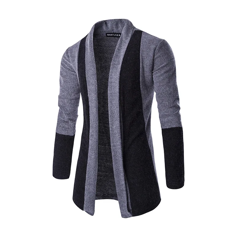Elastic Thin sweaters 2016 winter Spring New Men's Warm Thick cardigan