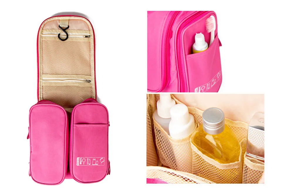 Travel Portable Organizer Bathroom Storage Cosmetic Bag, Portable Hanging Toiletry Bag wash bag for Women for vacation New       (11)