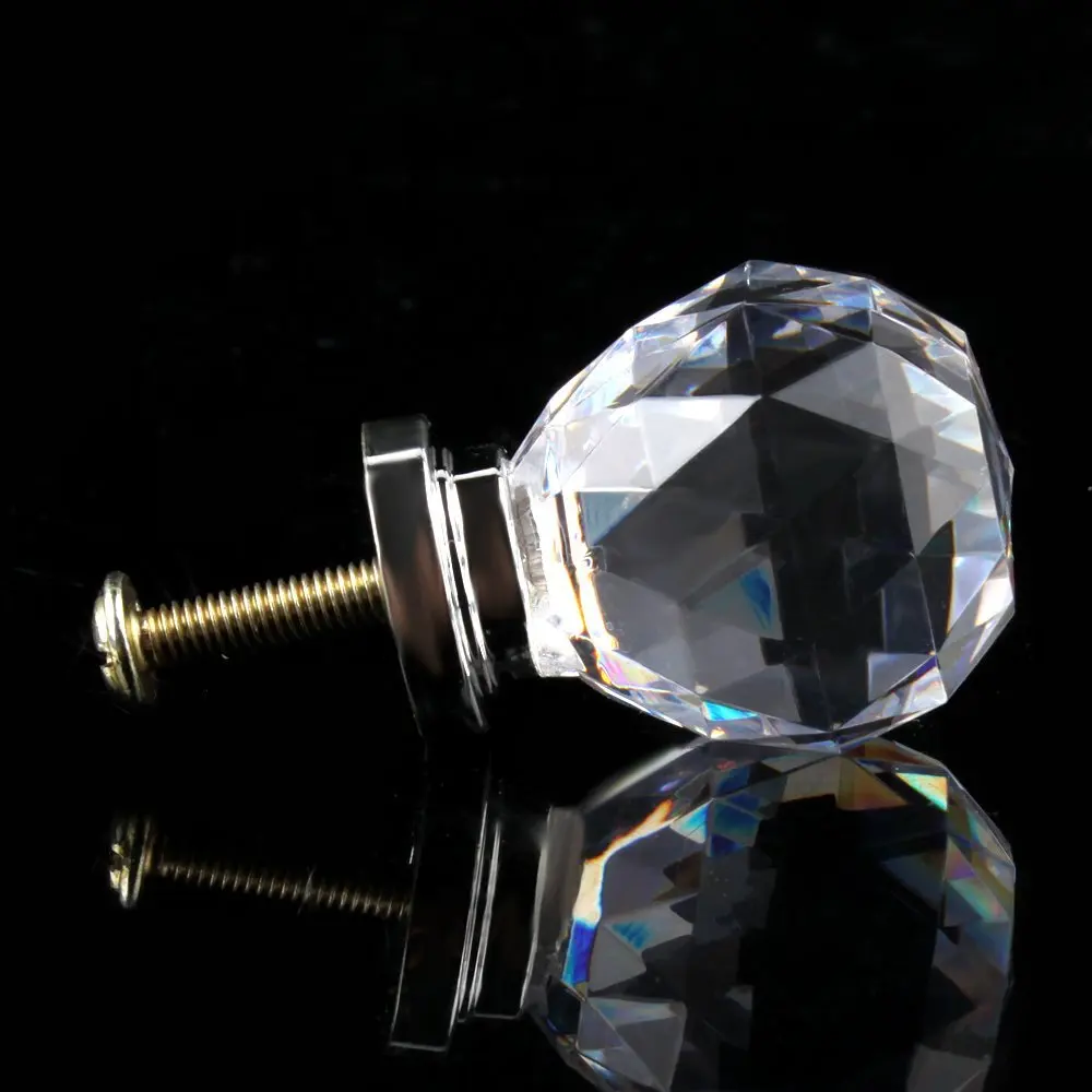 10 Pcs 20mm Glass Cabinet Knobs Drawer Pull Furniture Handle 10 Pcs 20mm Glass Cabinet Knobs Drawer Pull Furniture Handle