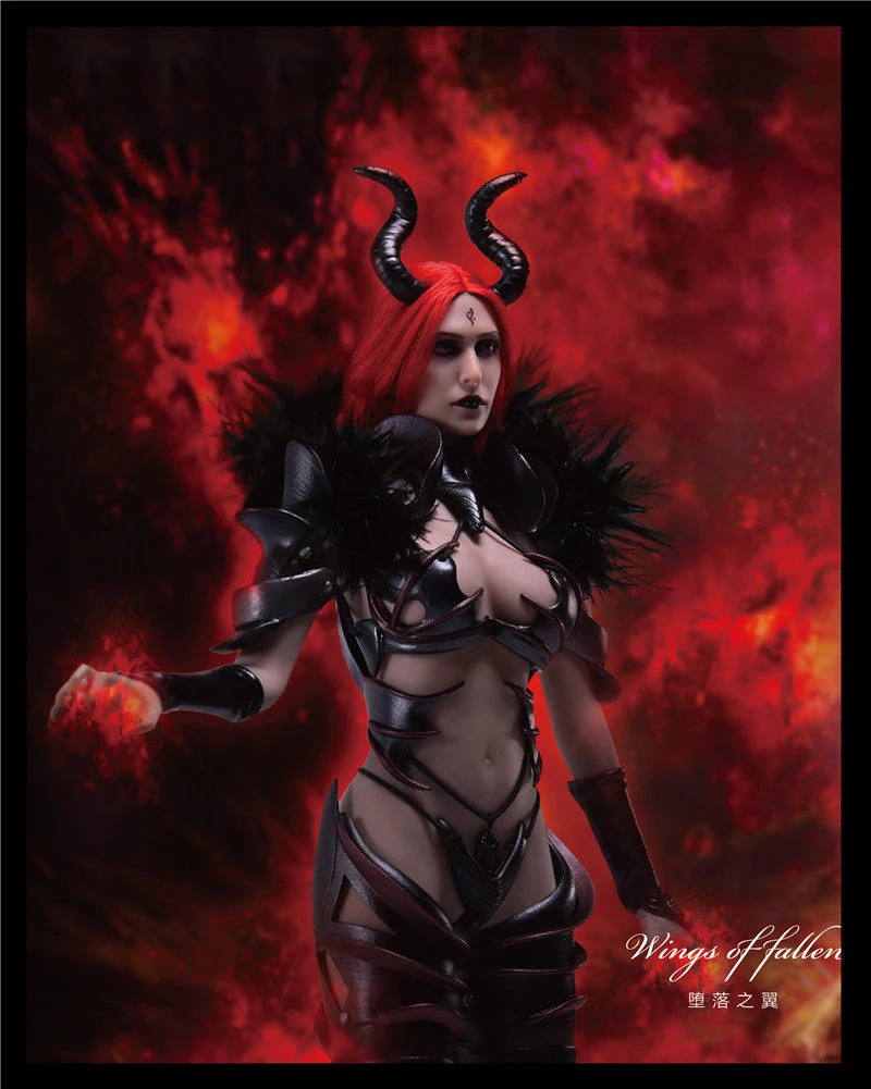 Коллекция LXF1701 1/6 Lucifer Wings Of Fallen Witch Armor одежда и модель головы аксессуар нормальная версия для фанатов подарок на праздник
