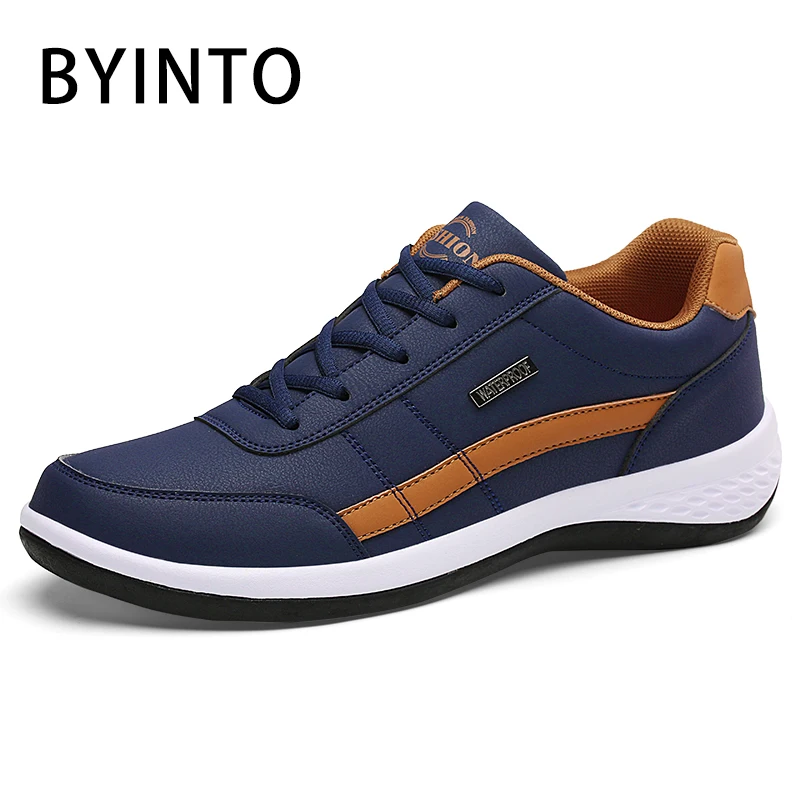 2019 New Fashion Tennis Shoes for Men Leather Black White Blue Sneakers ...