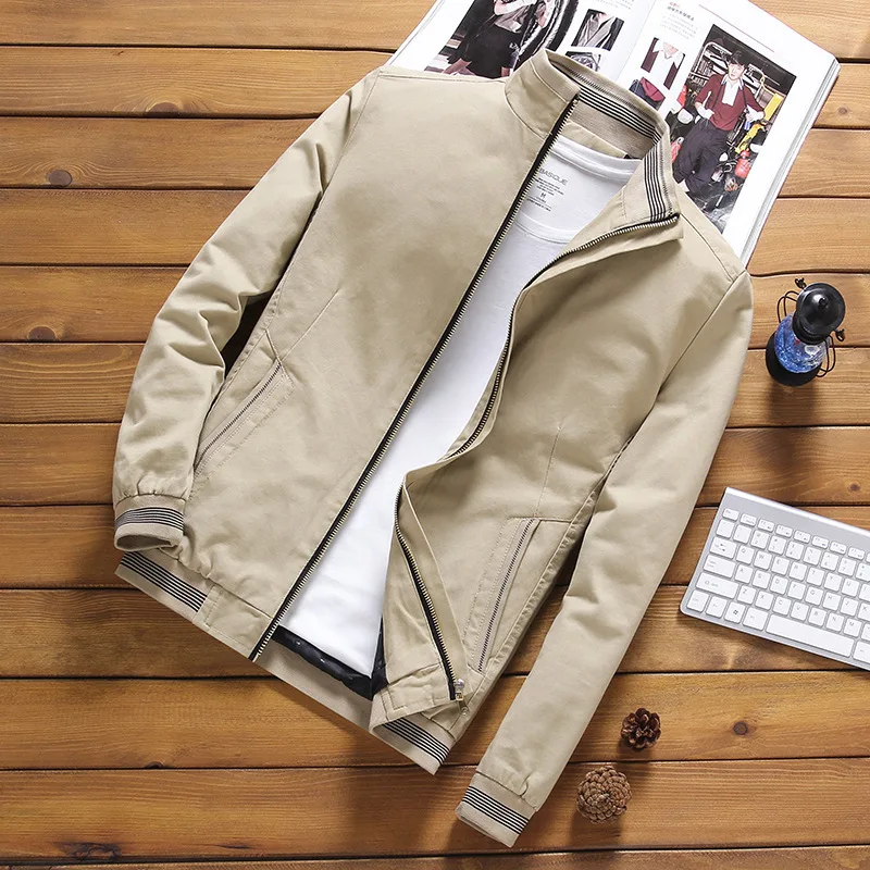 Grandwish Men's streetwear Jacket Spring Autumn Casual Solid Long Sleeve Jacket Fashion Bomber Jacket Men Baseball Jacket ,GA178 Grandwish Men's streetwear Jacket Spring Autumn Casual Solid Long Sleeve Jacket Fashion Bomber Jacket Men Baseball Jacket ,GA178