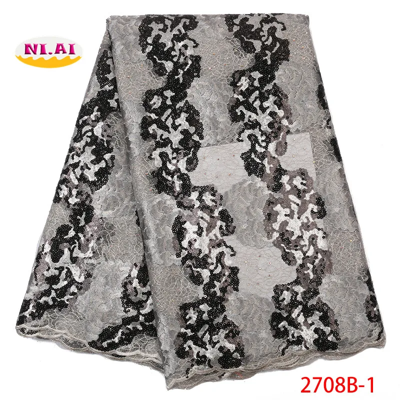 

BLack White African Lace Dresses Embroidered Fabric, Burnt Orange Organza MMaterials, Wedding Lace Newest Sequin Fabric Mr2708b
