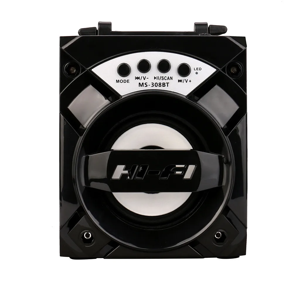 

LED Multimedia Bluetooth Wireless Speaker Portable Super Bass Compact Support USB/TF/AUX/FM Function Radio Speaker #Y15