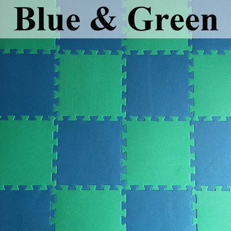 20 штук детские головоломки игровой коврик для игры Ева коврик покрытие из вспененного материала детей Playmat для детей тапочки детский коврик детские мягкие - Цвет: Blue and Green