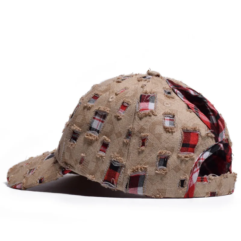 Unisex Retro lavado agujeros hombres mujeres Ponytail gorra de béisbol del Snapback Golf Beisbol Casquette Hockey gorras verano otoño Unisex Retro lavado agujeros hombres mujeres Ponytail gorra de béisbol del Snapback Golf Beisbol Casquette Hockey gorras verano otoño