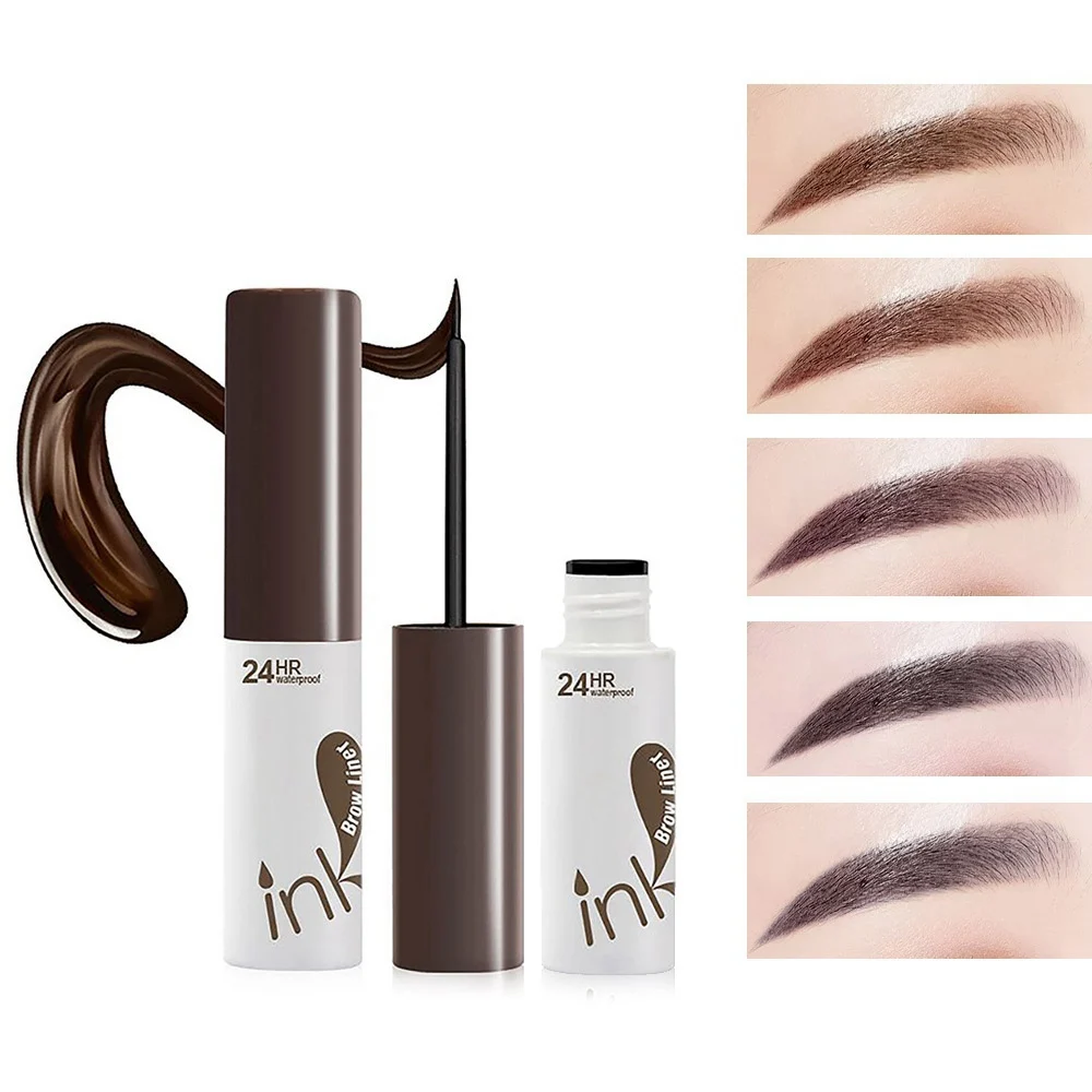 

FRESHME Long Lasting Liquid Eyebrow Cream Waterproof Natural Gel Eyebrow Tattoo Makeup Black Brown Tint Pigment Eyebrow Enhancer