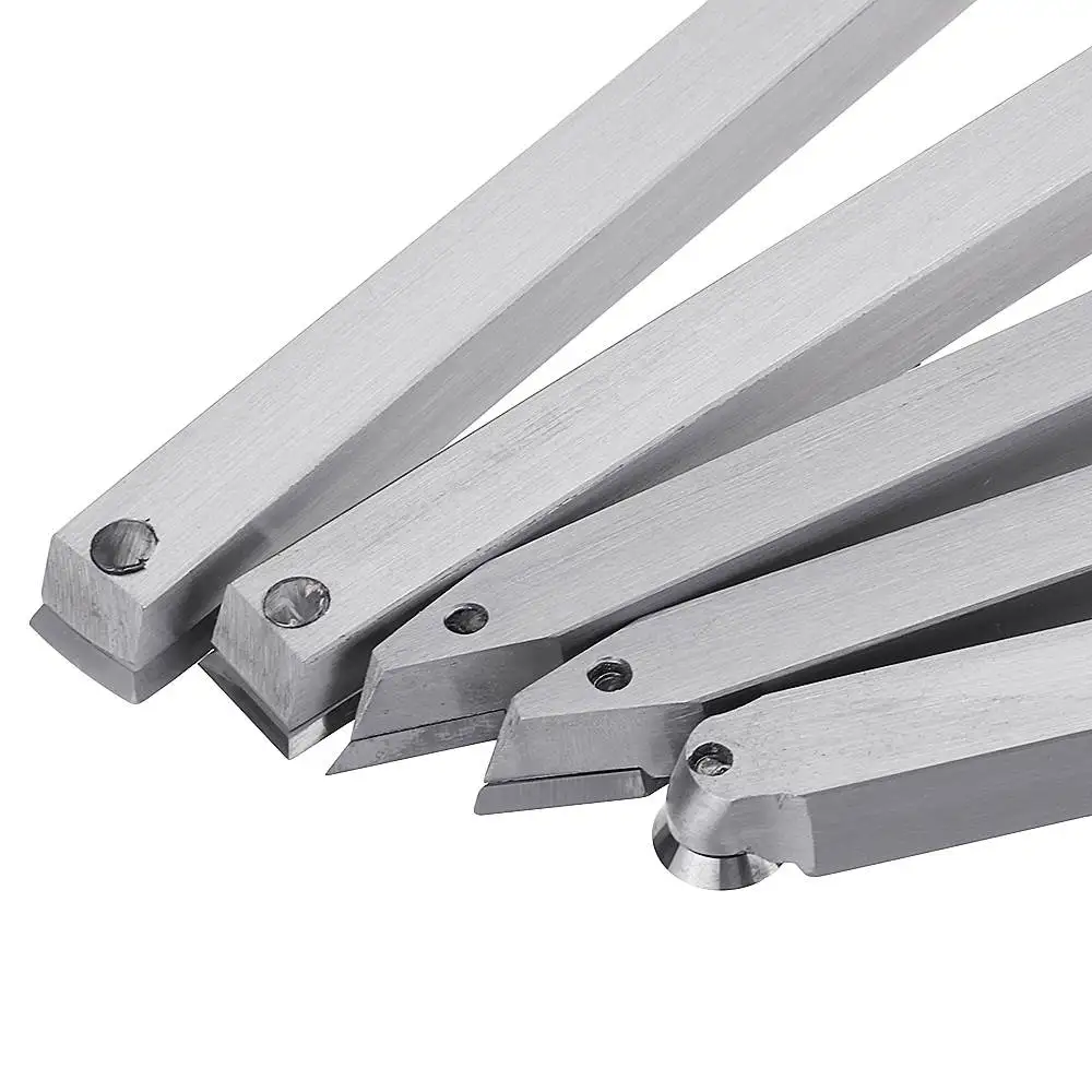 Description: Wood turning tool with carbide insert cutter tools straight multi bit lathe set, round