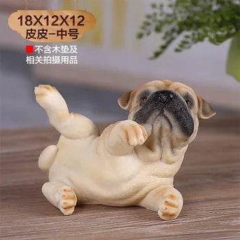 

Cuddly dog imitation animal resin dog birthday gift crafts Craftwork home statues sculpture Home wedding