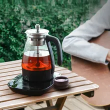 Электрический чайник черный чай вареный Электрический чайник pu 'er машина автоматическая стеклянная Паровая приготовление перегрева защита
