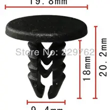 100 шт. Оформление интерьера фиксатор для Fiat Автомобильной Пластик fastners Авто Зажимы Пластик крепежа для автомобиля