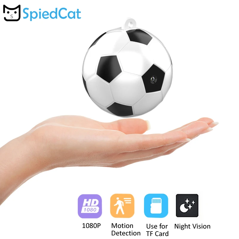 

1080P Mini Football Creative Toy Micro Camera Mobile Detection Action Camcorder DV Video Voice Audio Recorder Support TF card