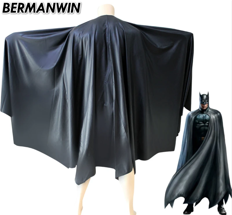 

BERMANWIN High Quality Big Batman Cape Black Batman Costume Batman Cloak