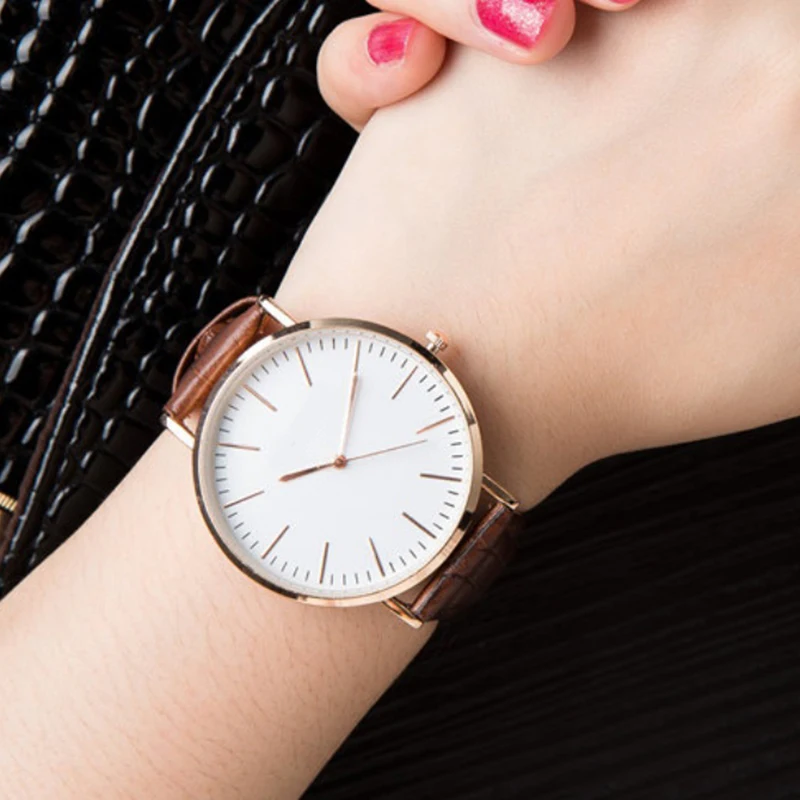 

2018 Top Brand Watches Fashion WristWatch Retro Women Dress Watch Quartz Leather Watches gift for lovers Montre Relogio