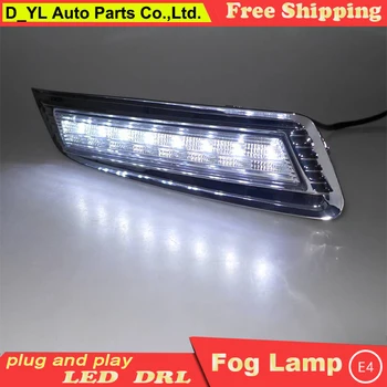 

Car Styling Daytime Running Lights for crosstour LED DRL 2012-2014 crosstour LED Fog Light Front Lamp with Yellow turn lights.