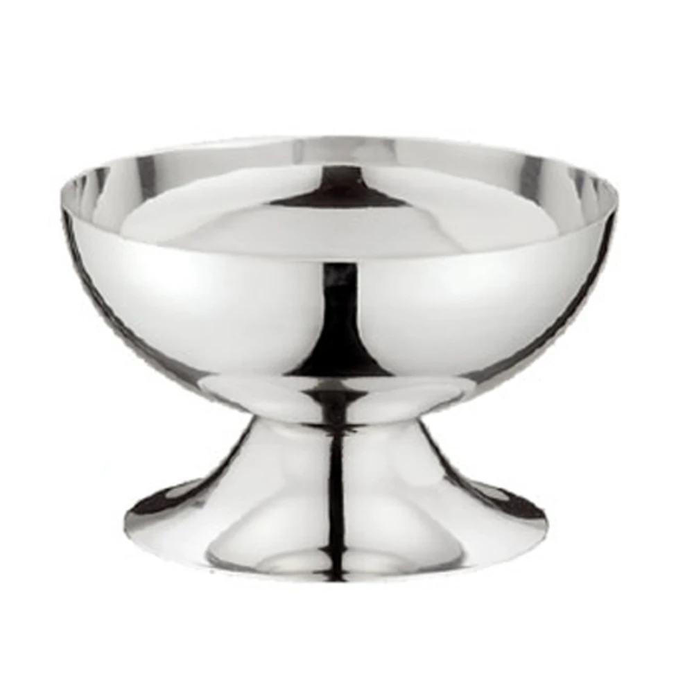 

200ml Durable Stainless Steel Stemmed Sundae Cup Two Styles Silver Salad Cup Dish Dessert Bowl Safe