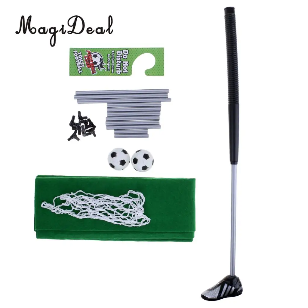 MagiDeal Toilet Time Football Game Funny Bathroom Soccer Toy Set with