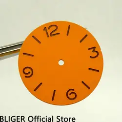 Высокое качество 38,9 мм оранжевый стерильных циферблат сэндвич циферблате подходит для ETA 6497 6498 рука обмотки часового механизма