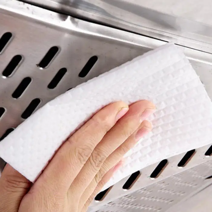 1 Roll Disposable Nonstick Wiping Rags House Cleaning Cloth Home Kitchen Dish Dishcloth Panno per la pulizia della casa BDF99