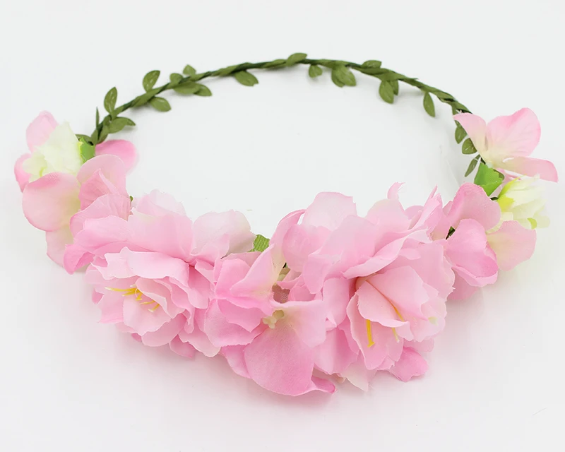

2019 Hot selling Hair Crown +Bracelet Head Wreath Bridal Headpiece Wedding Holiday Flower Headband Accessories Wholesale