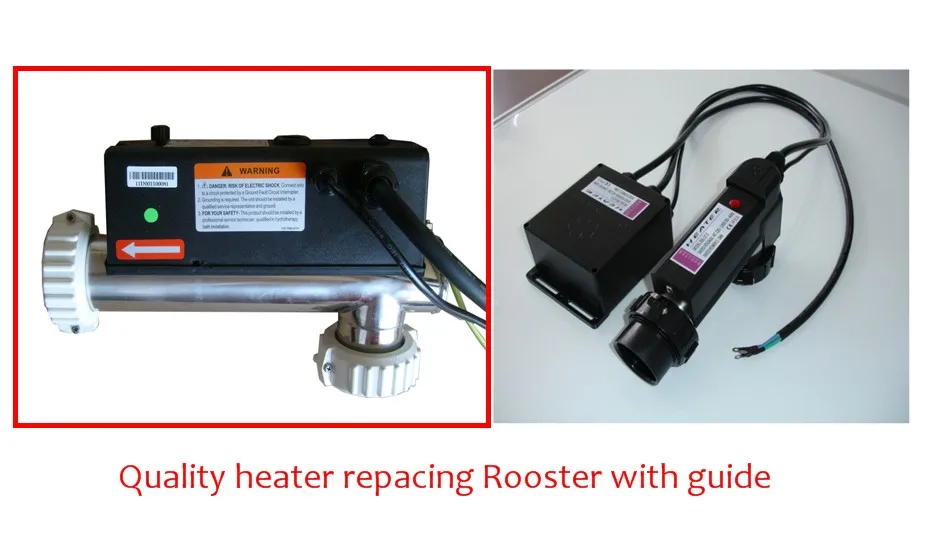 Quality spa heater replacing Rooster with guide H30-R2