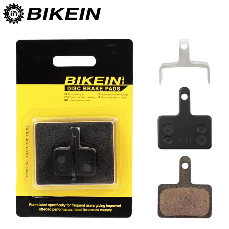 Дисковые Тормозные колодки BIKEIN 4 пары резиновые для горных велосипедов Shimano M375 M395