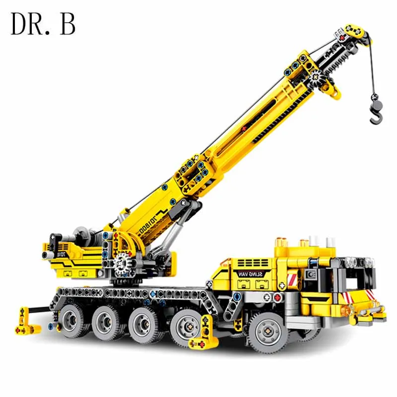 DR.B crane 42009 Technic Series Motor Power Mobile Crane Model Building