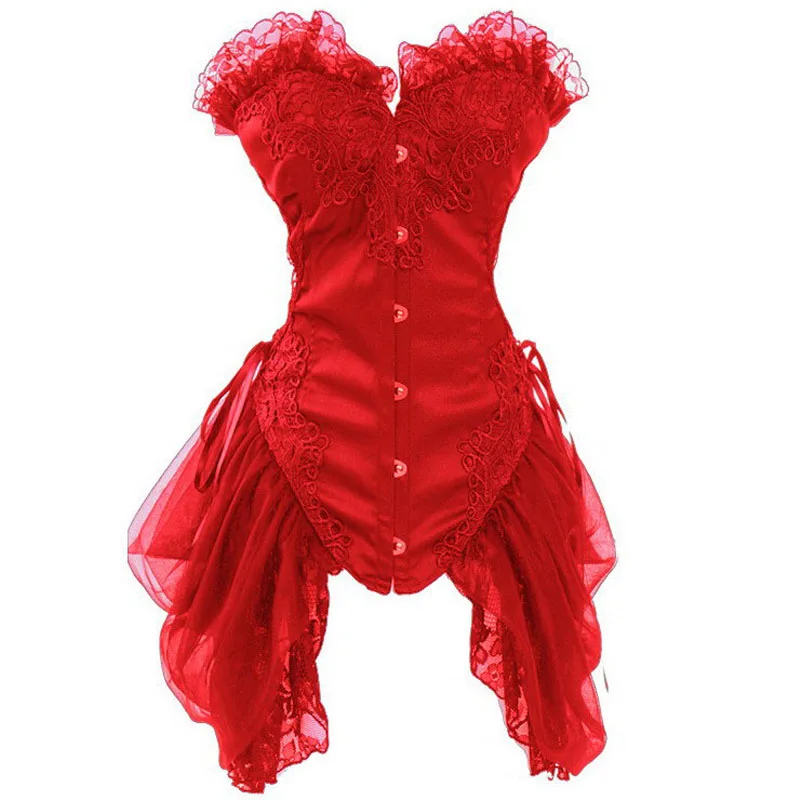 Women's Sexy corsets and bustiers Black Red Colors Plus size corselet