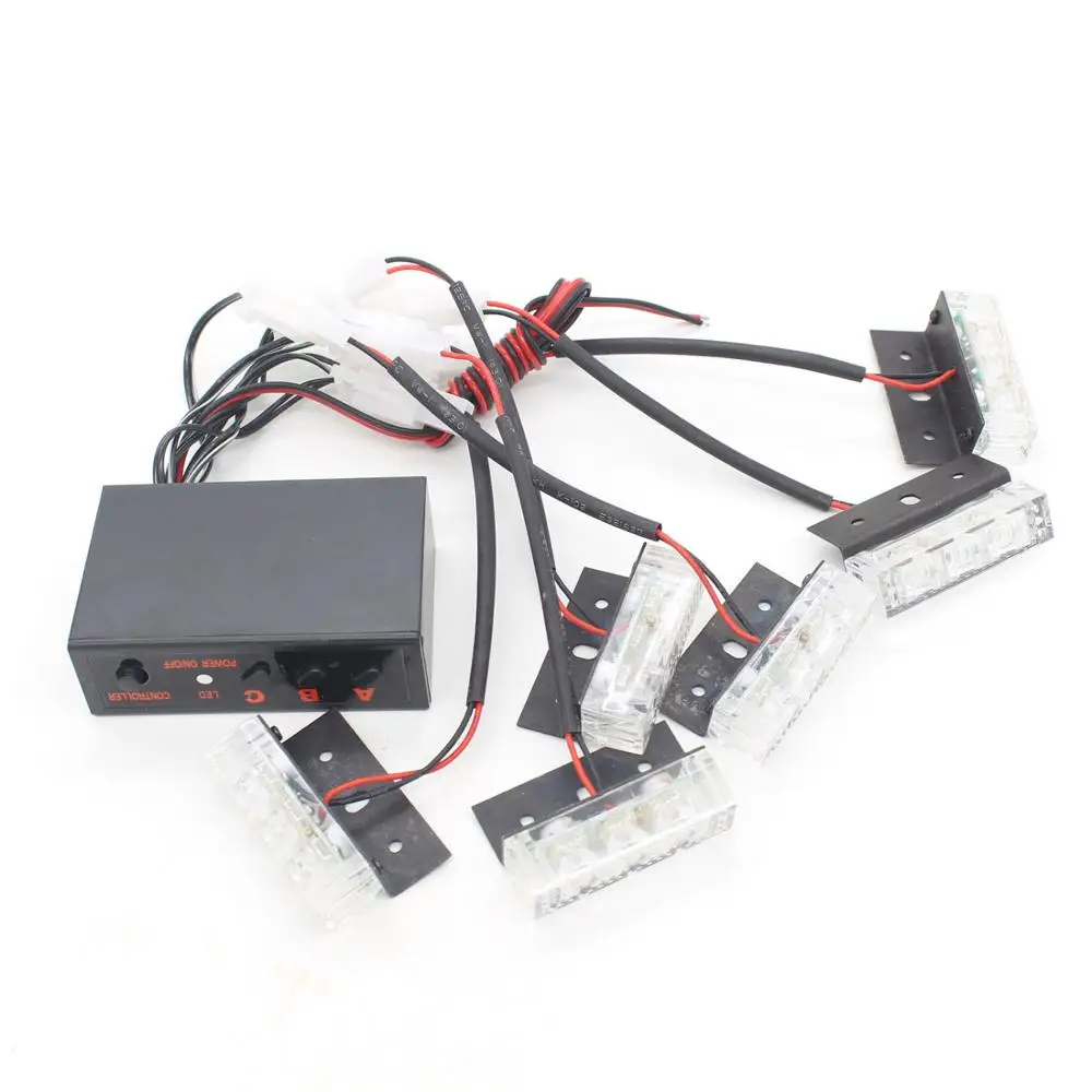 

Dongzhen Auto 18LED Car Truck Boat External Led Flash Strobe Snowy Raining Emergency Light Pure Xenon White DC 12V