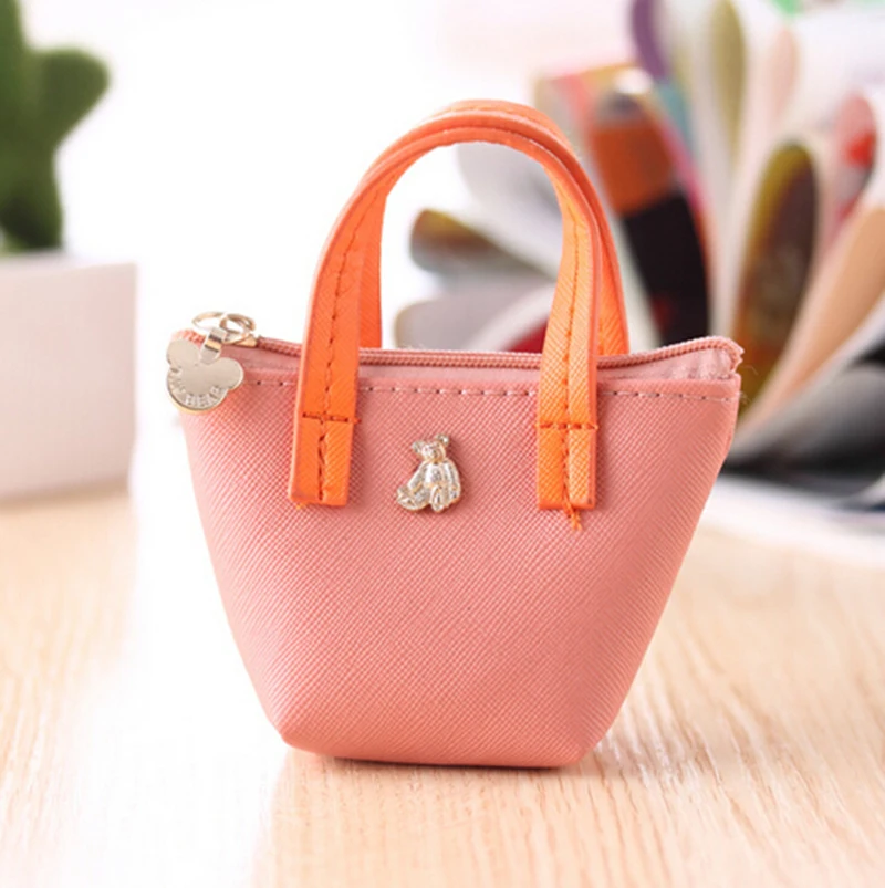 

5 Colors Storage Bag Cartoon Animal Printed Mini Bag Children Cute Coin Purses for Girls Kid Wallets