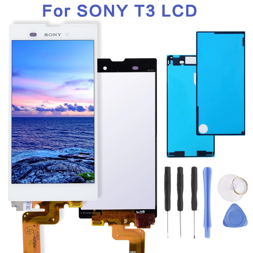 Оригинальный ЖК дисплей 5 3 дюйма для SONY Xperia T3 M50W D5103 сенсорный экран дигитайзер Sony