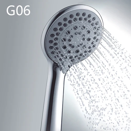 Gappo Bathroom Hand Shower Bath Shower Pressure Massage Rainfall SPA Water Shower Head Chrome Water Saving LED Mixer Tap - Цвет: G06