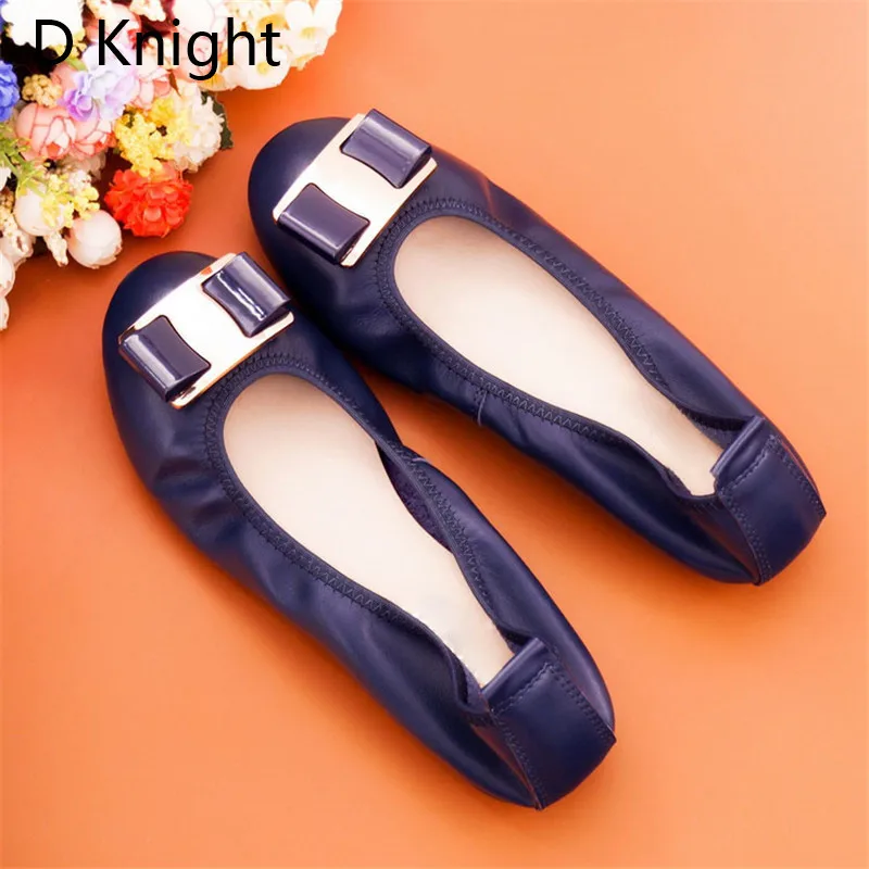 New Spring Summer Slip On Flat Shoes Women Comfortable Gennuine Leather Ballet Shoes Female Casual Flats Woman Loafers Big Size (3)