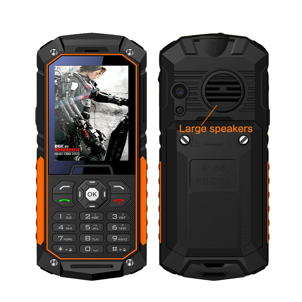 

Big Gifts Outdoor Senior Old Man phone 2SIM dustproof shockproof GPRS BT Bluetooth Russian language