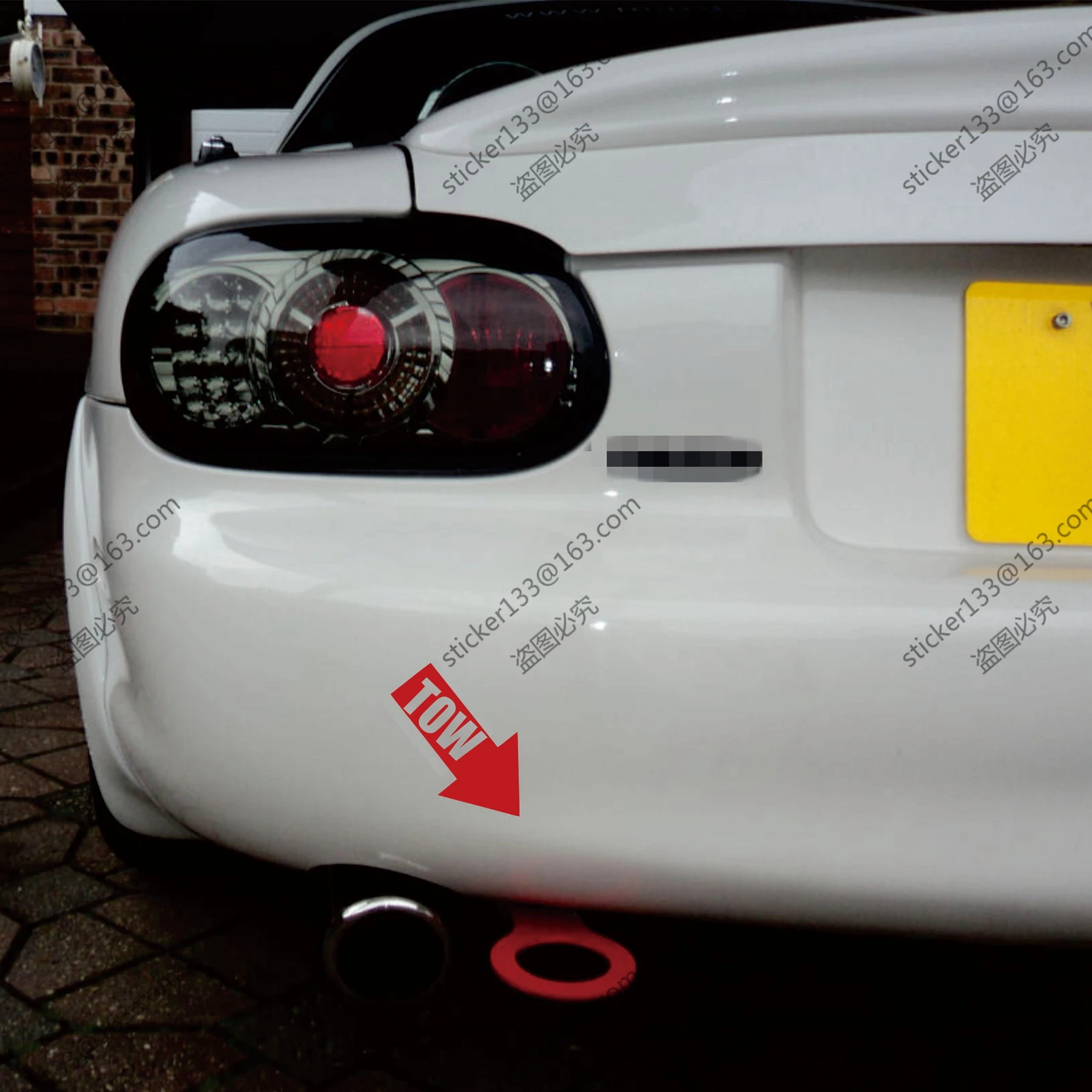 

Tow Arrow Decal Sticker JDM Car Trunk Window Vinyl Die cut,choose size and color!