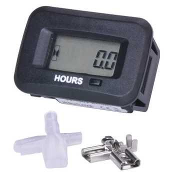

Digital Hour Meter Snap For AC DC generator grinder ATV Boat Tractor bed edger sprayers aerator Lawn mower RL-HM038H