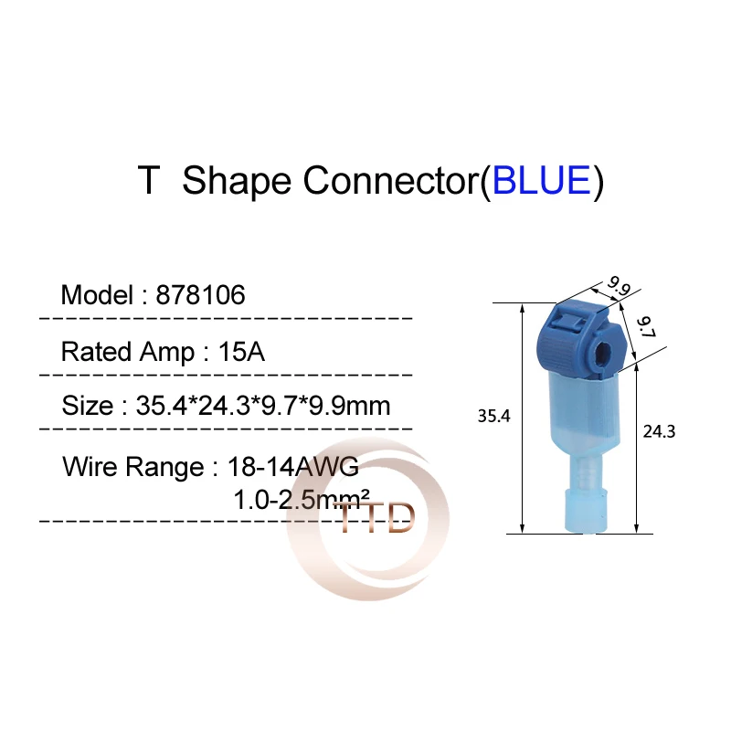 40 шт.(20 famale+ 20 male) Скотч замок Быстрый Соединитель проводов 4-6mm2 12-10awg разъем провода