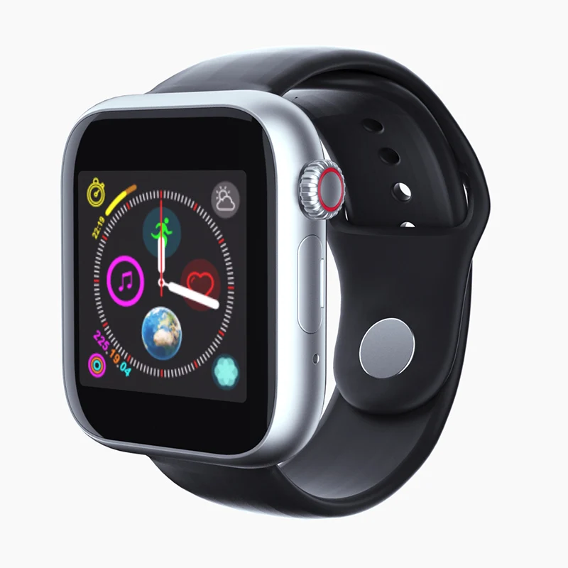 Fentorn, новинка, фитнес, Bluetooth, Смарт-часы для мужчин, для телефона Android, Apple Watch, Поддержка 2G, Sim, TF карта, камера, умные часы для женщин и детей - Цвет: silver black